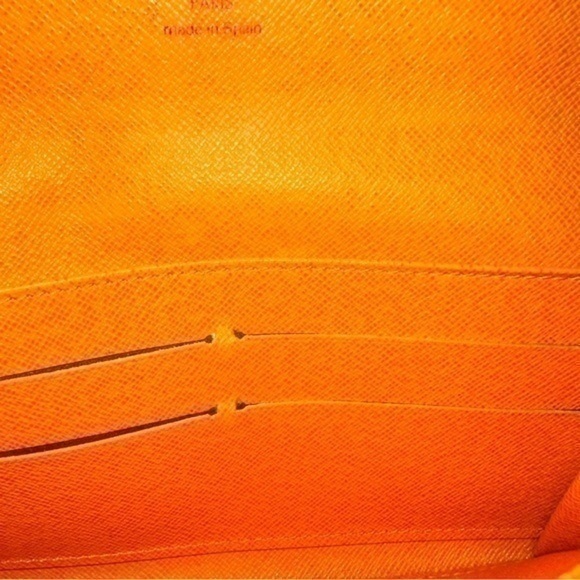 Louis Vuitton Monogram Canvas Sarah Wallet. Orange. - Picture 8 of 16